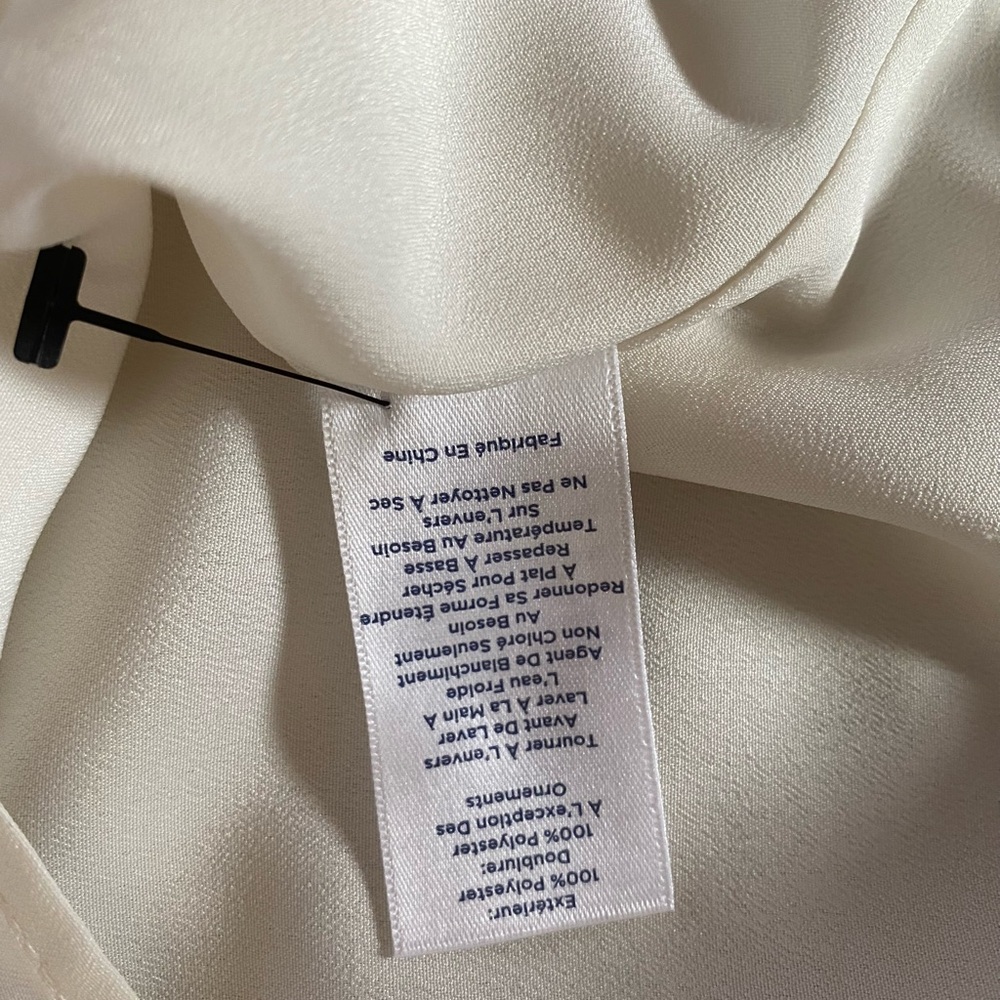 Talbots Elegant Cream Sleeveless Top Size XL - Picture 9 of 9